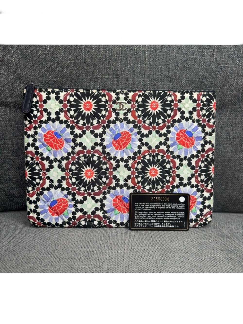 CHANEL CC Dubai O-case zippy pouch